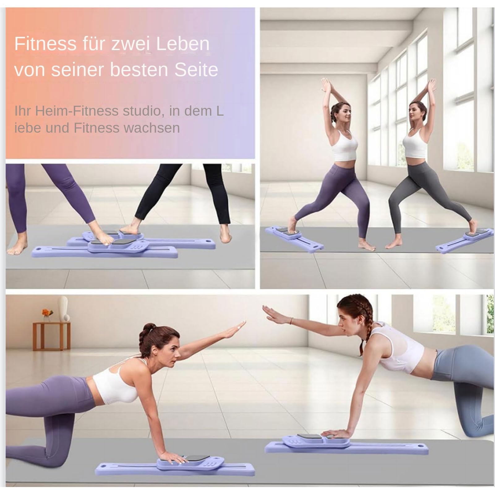 Portatile Pilates Reformer Portatile, Multifunzionale, Salutare, Portata | Attrezzatura Pilates per palestra e casa Allenamento Cardio per la Casa e Palestra Yoga Fitness Workout Attrezzo