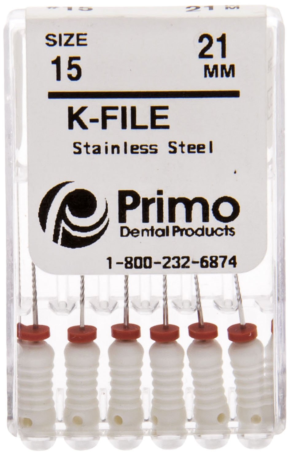 EFK211540 K-File, 21 mm, #15/40 Assorted (Pack of 6)