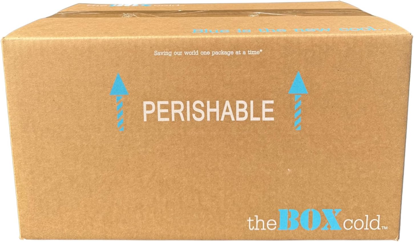 Insulated Cold Shipping Box with Foam Cooler Inside Dimensions: 17 ³⁄₁₆" x 10 ³⁄₁₆" x 8 ¼", Reusable, Recyclable, and Multi-Purpose, theBOXcold