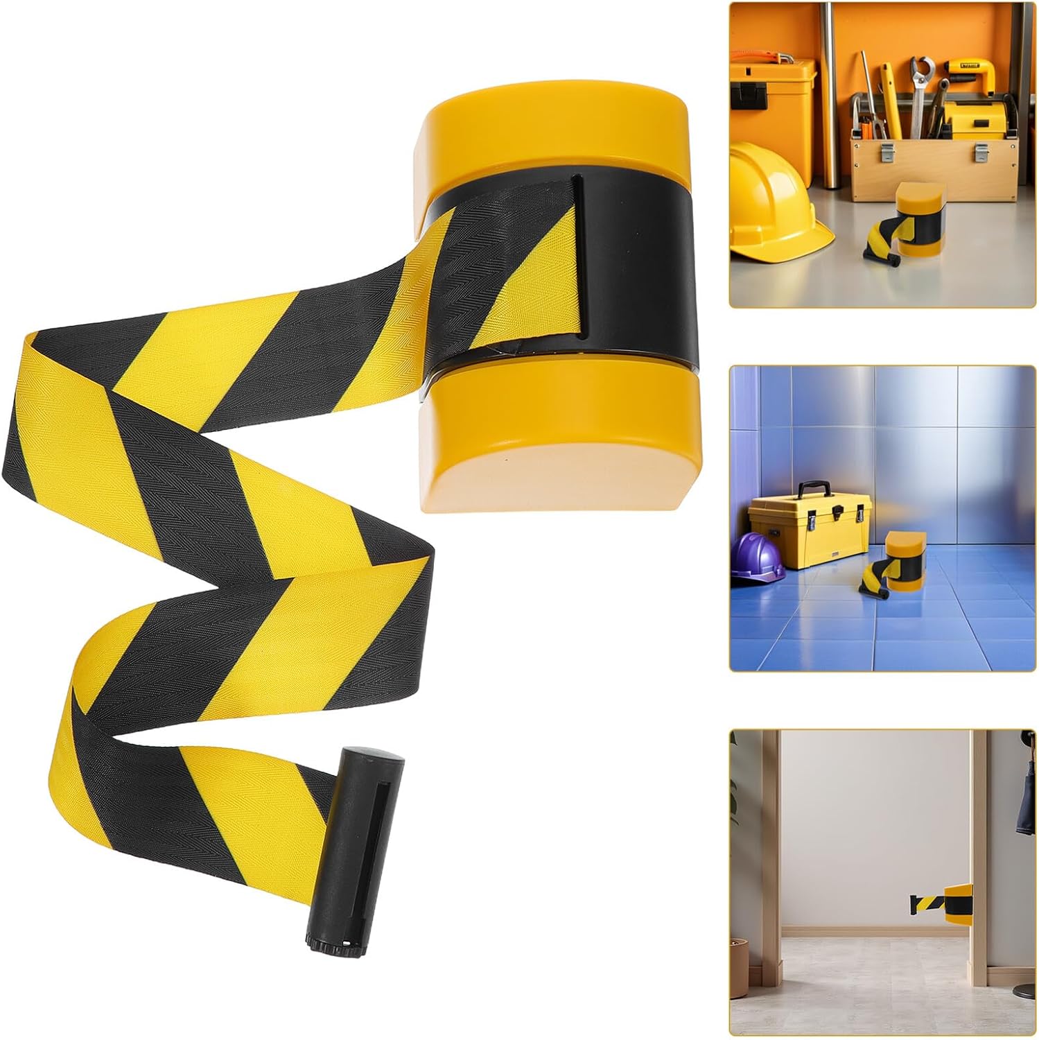 警告隔離ゾーン 群集制御格納式ベルトウォールマウント 壁用 ベルト 群衆規制の障壁 伸縮可