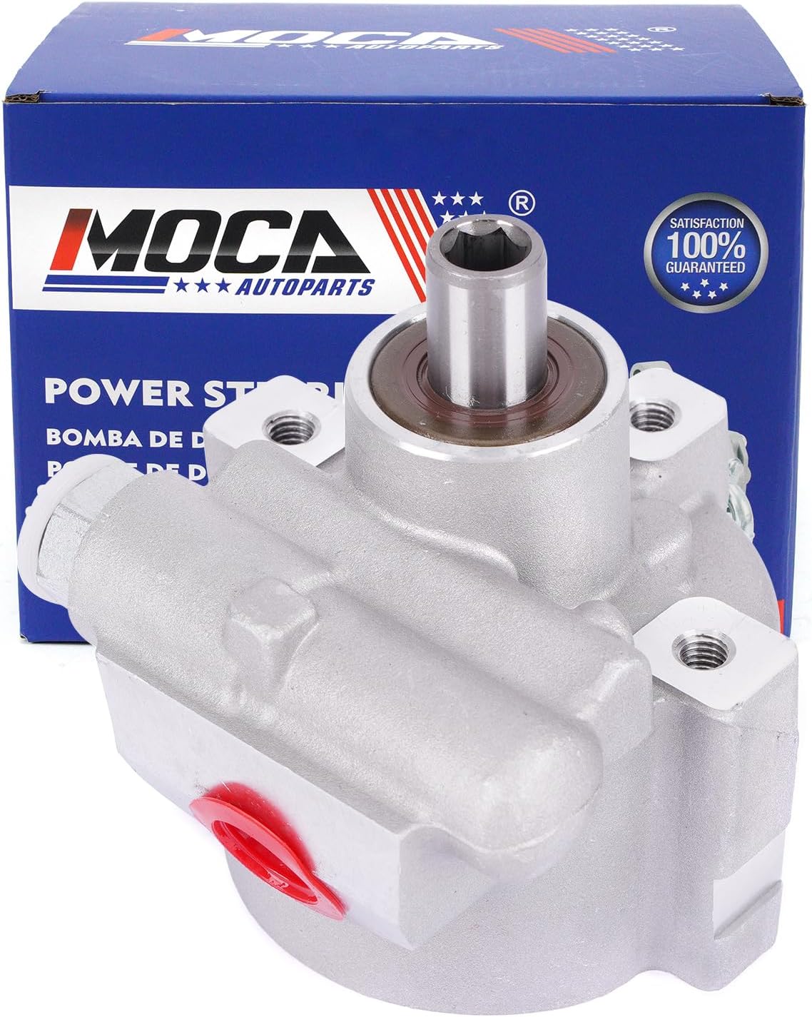 MOCA Power Steering Pump Compatible with 11-15 for Chevrolet Silverado 2500/3500 HD 6.6L, 11-15 for GMC Sierra 2500/3500 HD 6.6L 6599CC 403Cu. In. V8 DIESEL OHV Turbocharged