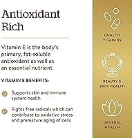 Vista 4 de Mezcla de cápsulas blandas de vitamina E 400 IU (D-Alfa-tocoferol y tocoferol mixto), E3541, 1, 1