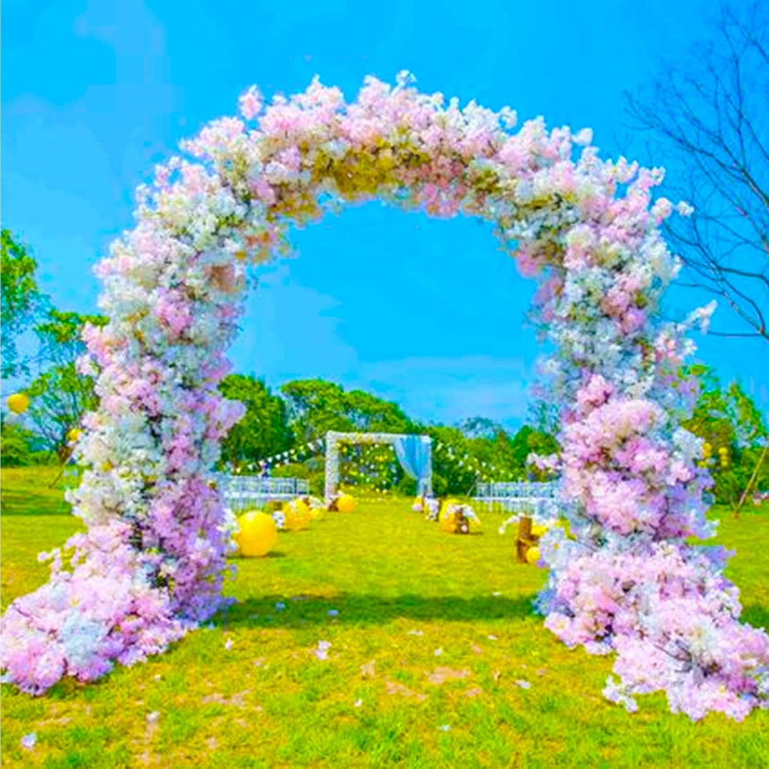 Garden Arch Trellis, Support Archway, Garden Plant Climbing Arch Support Stable and Load-bearing Waterproof and Weatherproof Patio/Roof/Entrance/Wedding Decor ( Color : White , Size : 80x200x25CM )