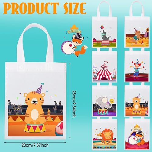 Miniatura 3 de Deekin 24 bolsas de carnaval, bolsas de regalo de carnaval, bolsa de regalo de carnaval, bolsa de regalo de carnaval, no tejida, decoraciones de