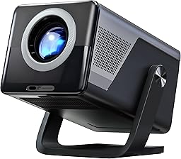 [2000 ANSI Daylight Visible] Native 1080P Smart Video Projector 4K 8K Input, Android 14 Projecteur Portatif with HiFi Sound, Auto Focus & Keystone, WiFi Bluetooth Home Theater for iPhone/Netflix X7