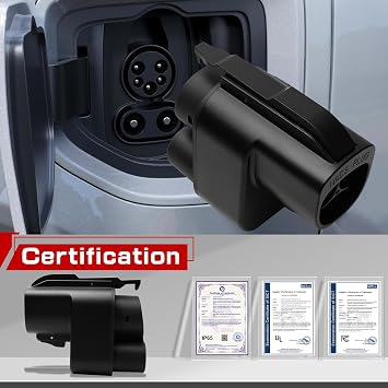 NACS to CCS1 Electric Vehicle Adapter,250KW 500A 1000V DC Fast Charging Compatible with Tesla Supercharger Stations Electric Vehicle to Ford Ford GM Rivian Volvo EVs