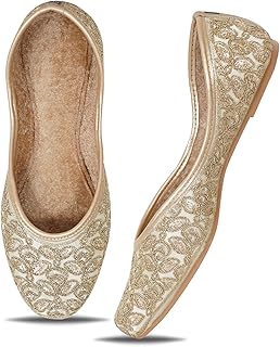 IndieStride Fashion Women Stylish Casual Fancy Embroidered Jutti Bellies Attractive Design Comfortable Sole Juti for Women Price In India