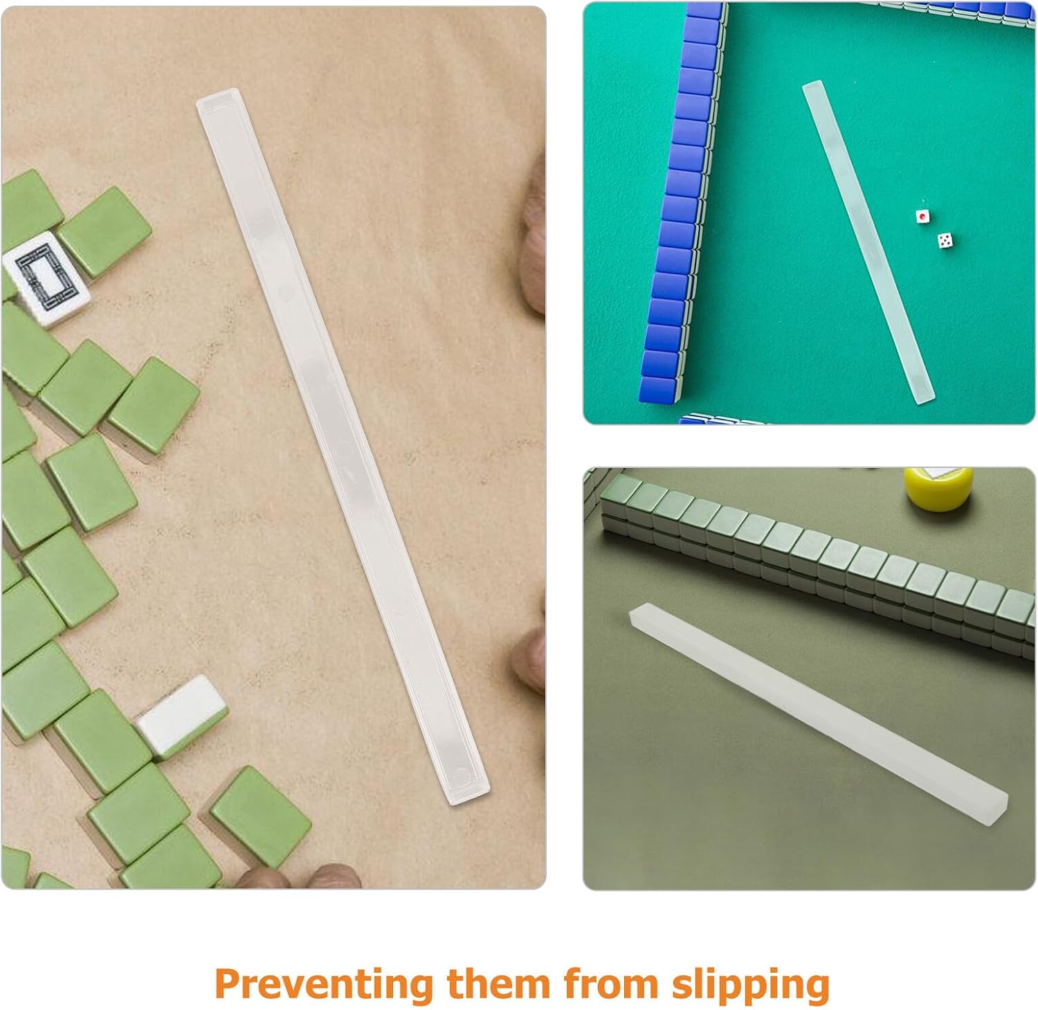 8pcs Mini Mahjong Tile Holder Rack Set for Beginners Portable U-Shaped Small Chinese Mahjong Racks Travel-Friendly Game Accessories image 3