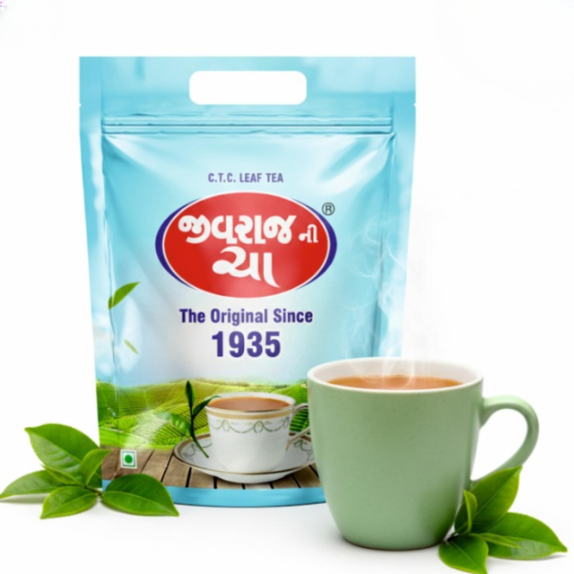 Jivraj No.1 Premium Strong Tea (1 Kg + 250gm Free) | Kadak & Refreshing Assam CTC Black Tea | For All Chai Lovers | Rich Aroma Chai Patti | Ideal For Daily Freshness (Polly Pouch)