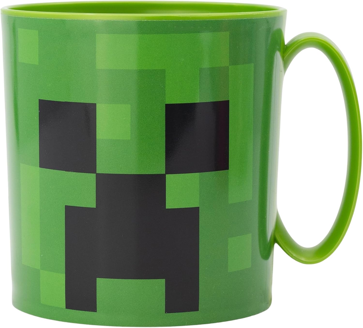 BICCHIERE DI PLASTICA PER MICROONDE DA 390 ML | MINECRAFT CREEPER GREEN - Gadget