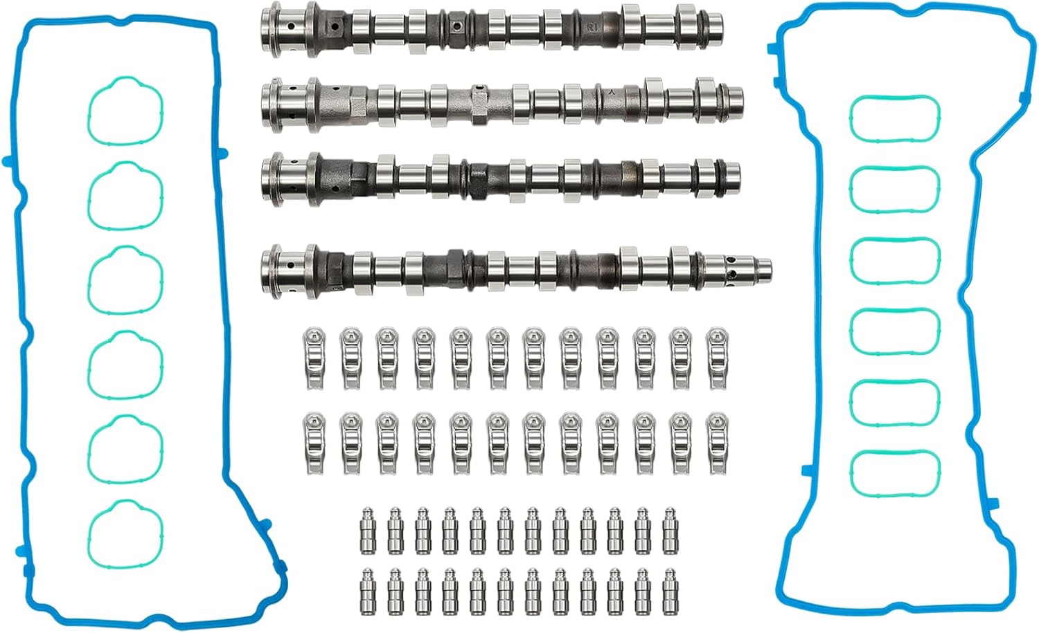 Engine Camshafts Rockers Arm Lifters Kit 3.6L V6 Pentastar 66 PCS, Fit For Dodge Charger Challenger Durango, Fit For Jeep Cherokee Wrangler, Fit For Chrysler, 5184377AG 5184378AG 5184332AA 5184296AH