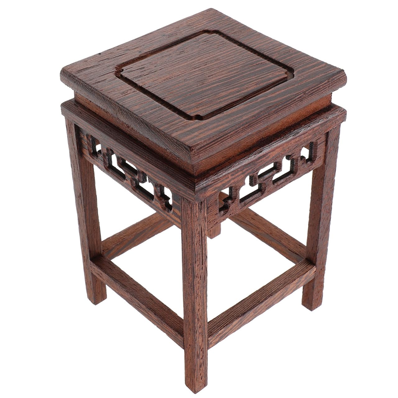 Support pour jardinière en bois exotique pour un salon de style chinois