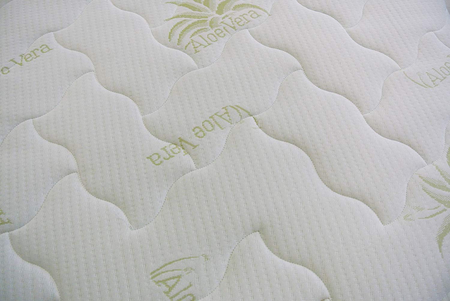 Baldiflex Emporio Fodera per Materasso Matrimoniale in Aloe Vera, Coprimaterasso, con Fascia Traspirante, Sfoderabile con Zip, Atossica, Misura 160x200x23 cm
