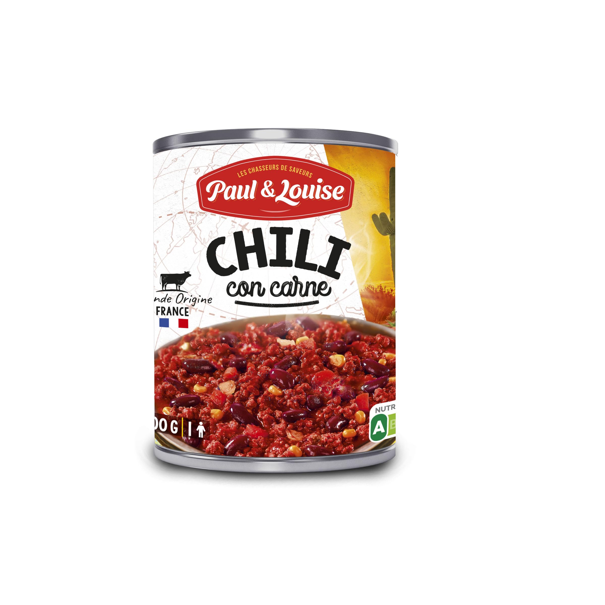 Paul & Louise - Chili Con Carne 400g - Viande Origine France