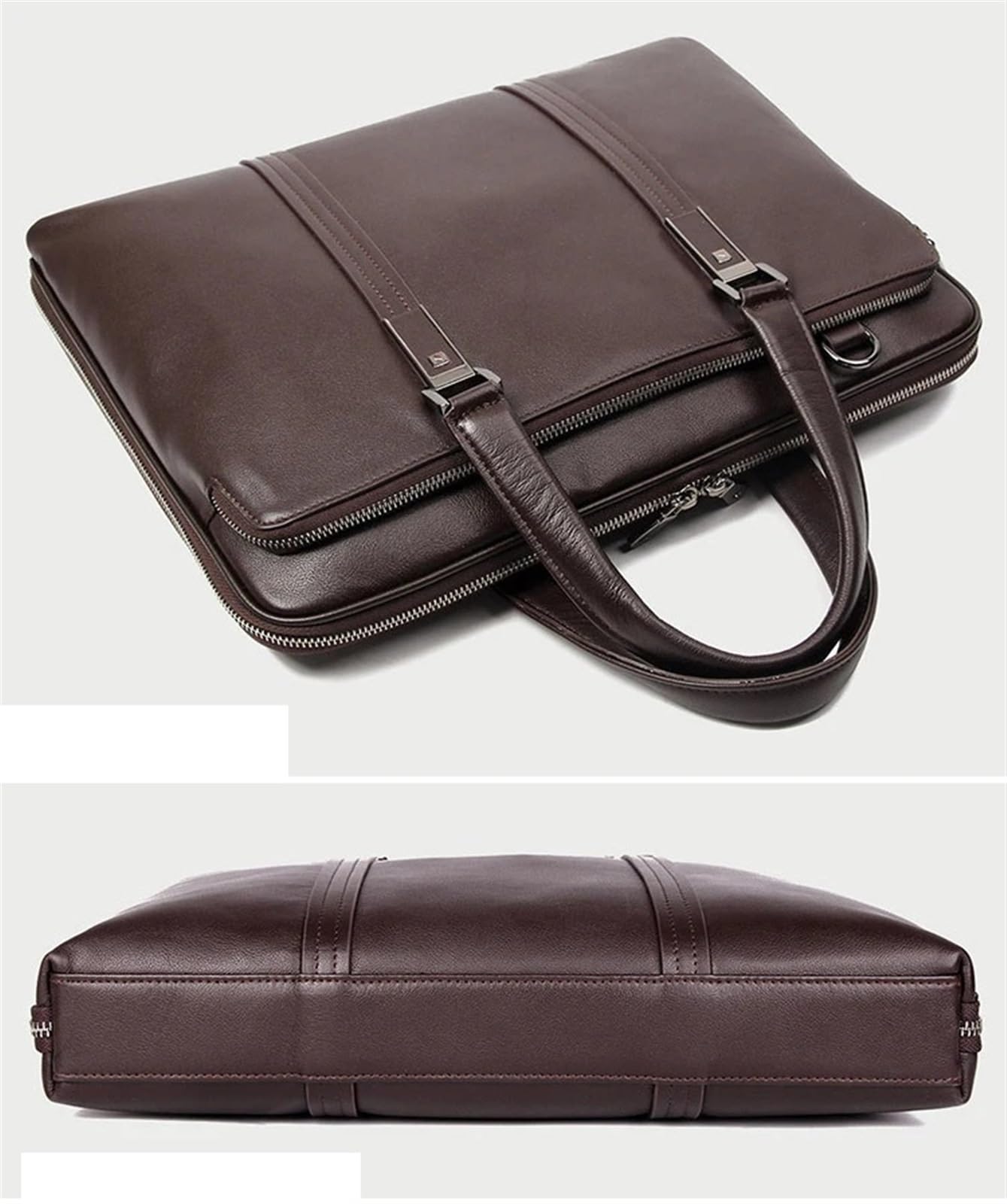 Valigetta per Uomo Valigetta in pelle Borsa da lavoro in uomo for laptop 15,6 pollici ufficio 14 for documenti a tracolla