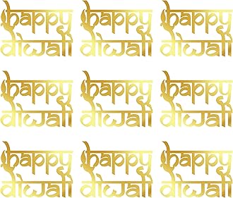 Happy Diwali Acrylic Gift tag, Mirror Acrylic Gift Tags, (lotusDesign) Happy Diwali Tags Happy Diwali Gift Decoration Tags Diwali Gift Tags (DESIGN NO 10)