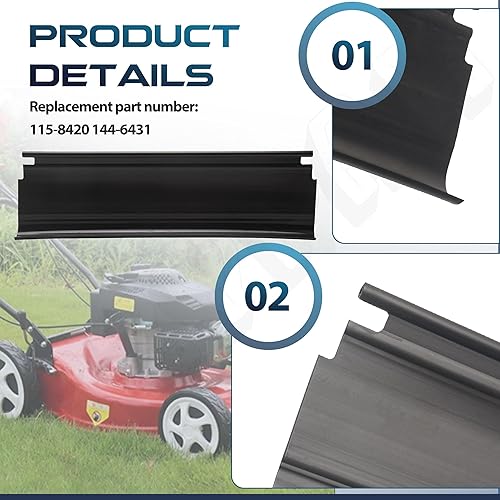 Miniatura 3 de 115-8420 Escudo de arrastre para cortacésped reciclador Toro de 22 pulgadas 22 pulgadas para cortacésped de 22 pulgadas, compatible con modelos