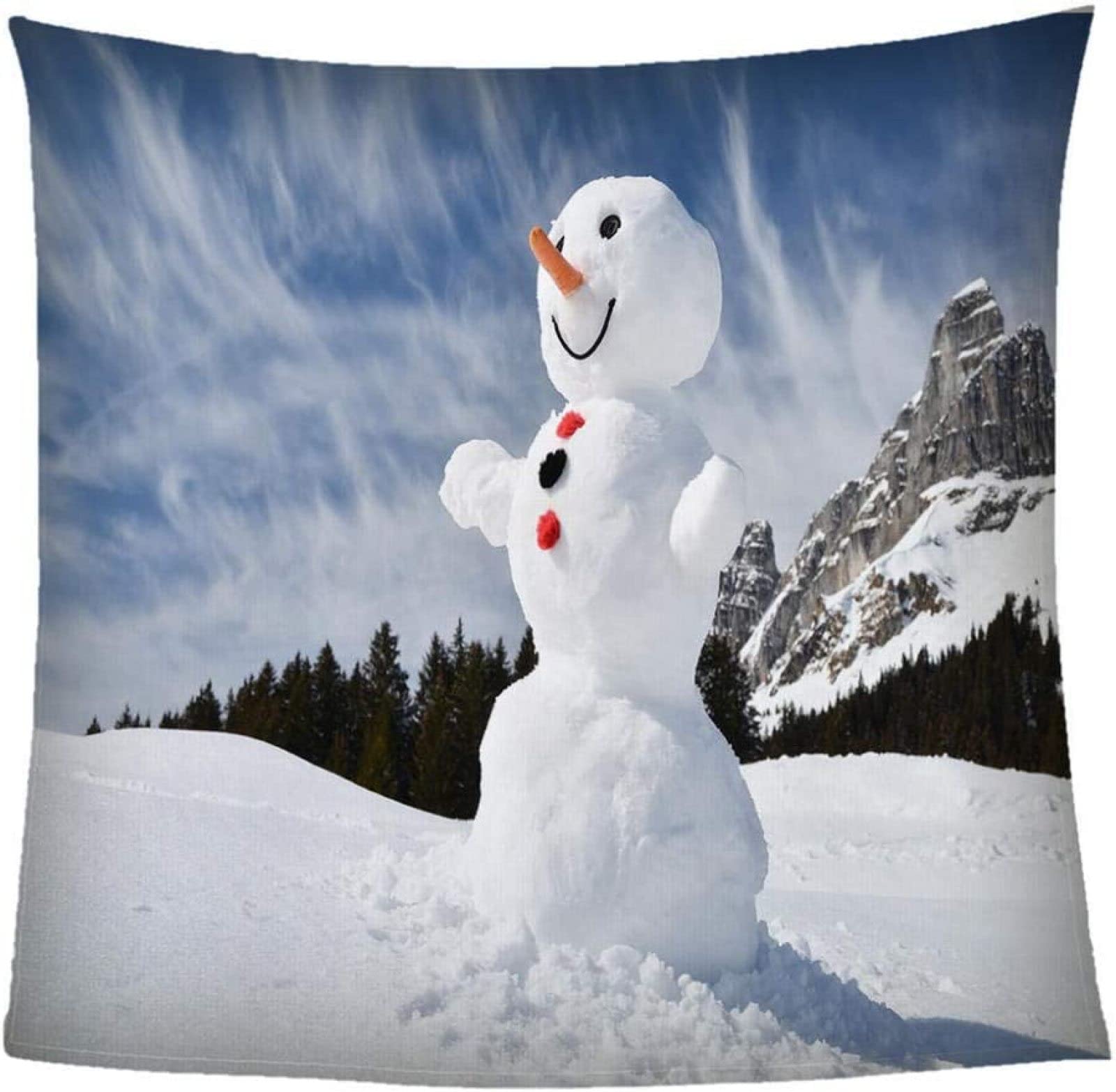 Plaid Polaire 150x200 Cm Motif Bonhomme De Neige Noël - Couverture Douce En Flanelle Pour Canapé, Lit