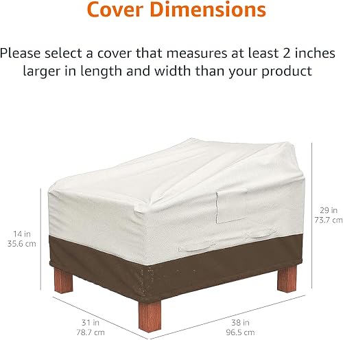 Vista 14 de Yaxa Basics - Funda para sofá de 3 plazas para exteriores