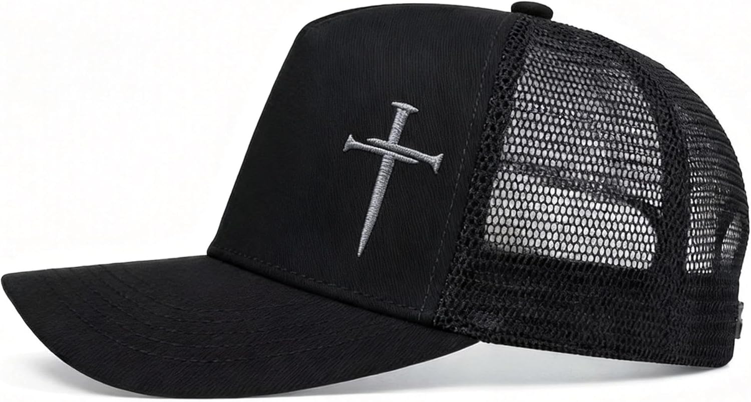 Christian Hats for Men Women 3 Nails Cross Embroidery Baseball Cap Jesus Hat Birthday for Christians - Image 4