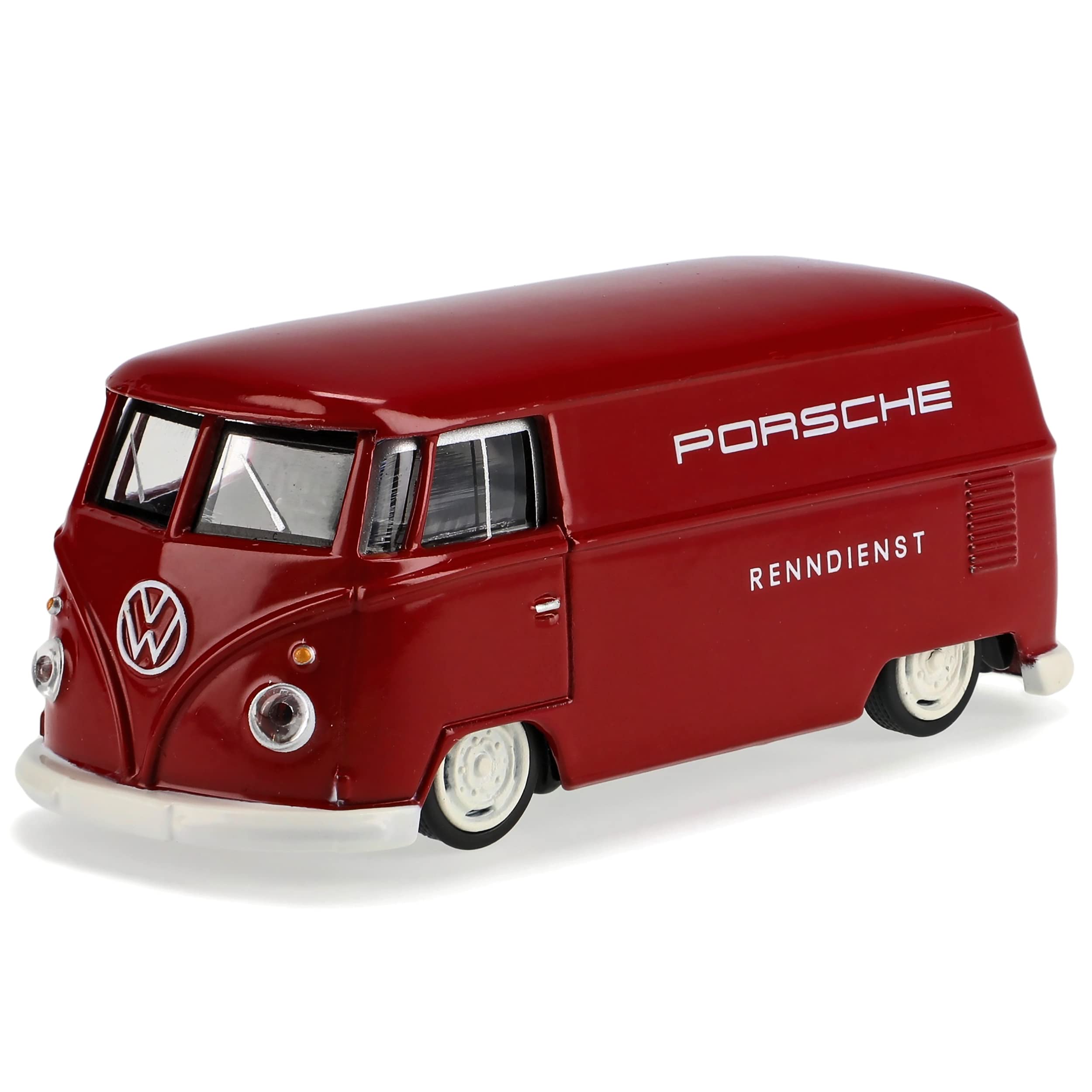 Volkwagen T1 Porsche Renndienst Rot Samba Bully Bus Transporter 