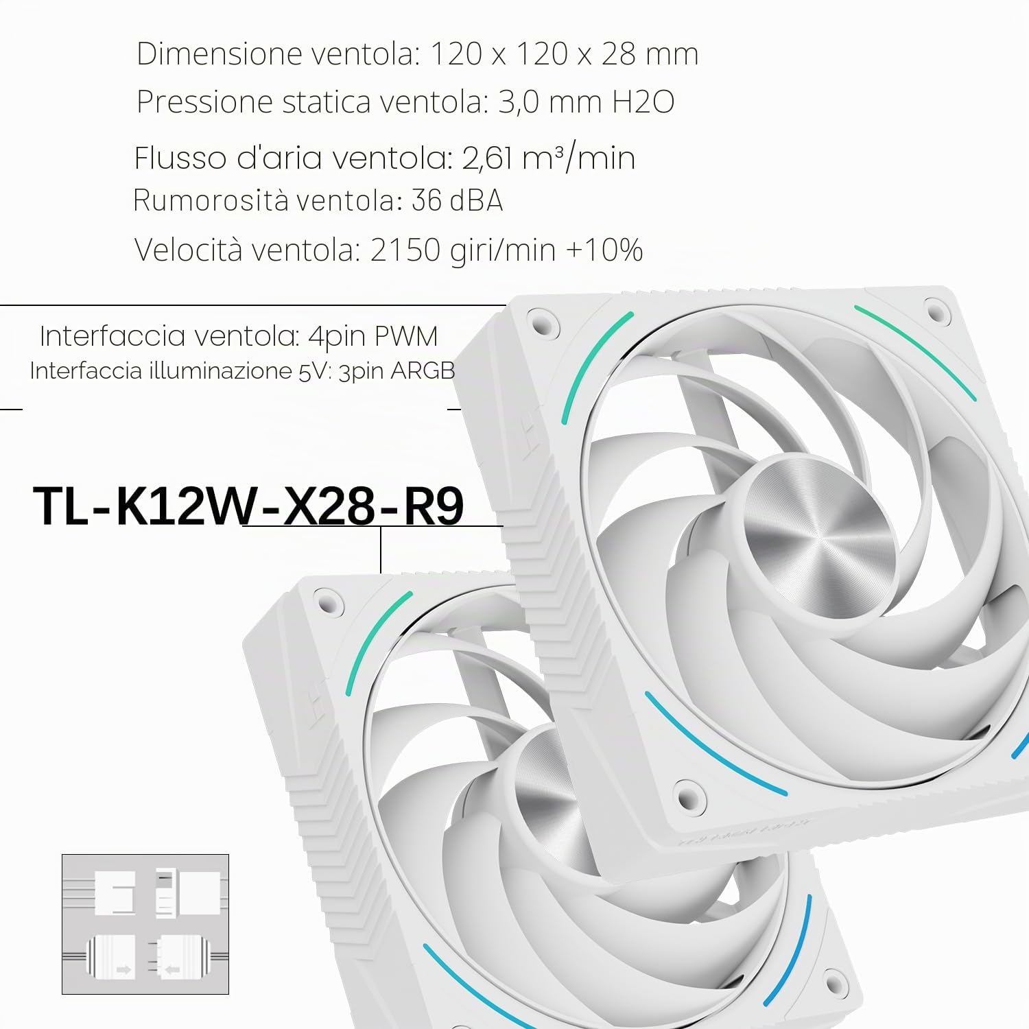 TR-Thermalright Phantom Spirit 120 Vision Snow - Raffreddatore CPU doppio-tower con 7 schermi IPS da 3,95", due ventole da 120 mm, per AM5/AM4, Intel lga1851/1700/1150/1151/1200