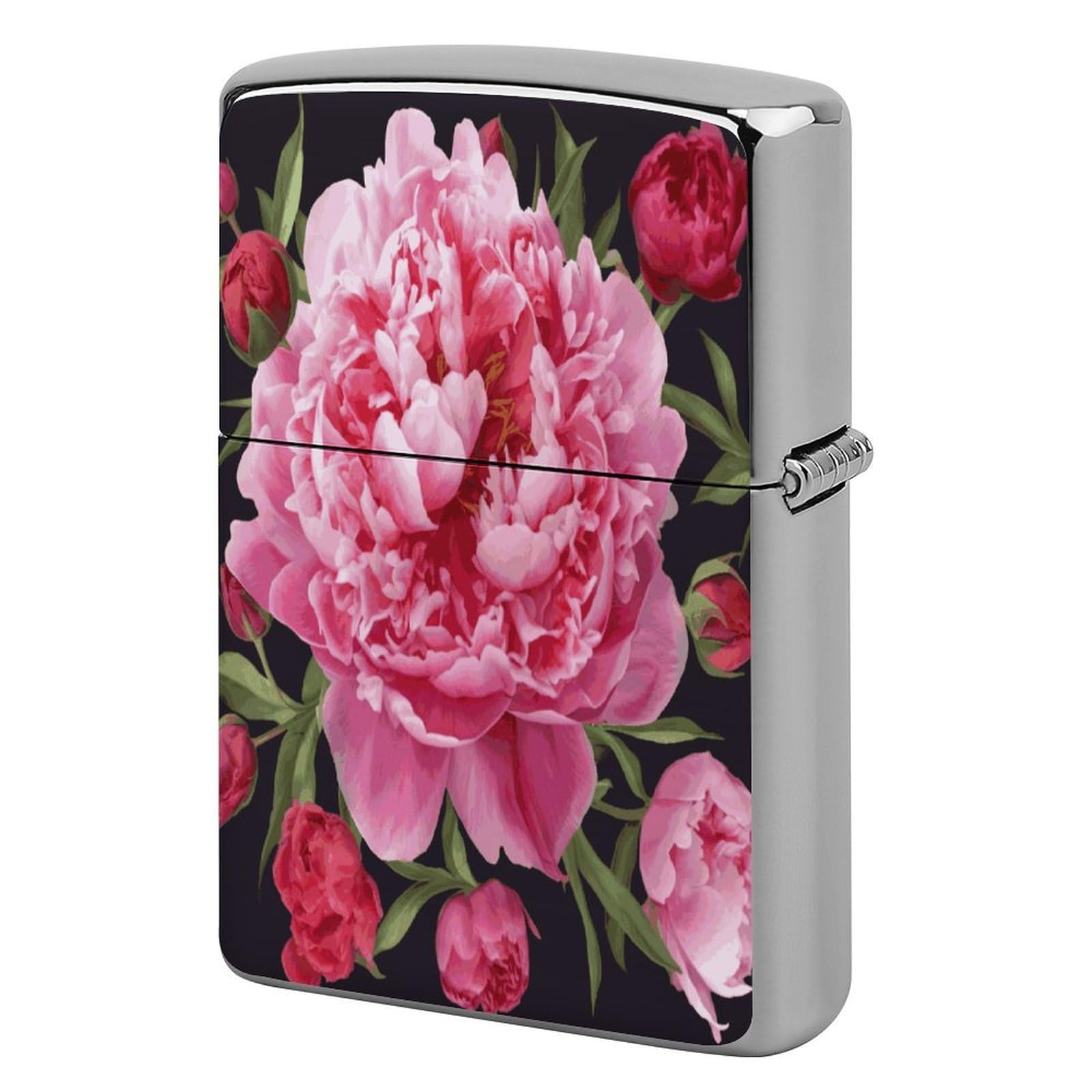 Fekiloot Style Garden Peony Lighter Case Cover Lighter Holder