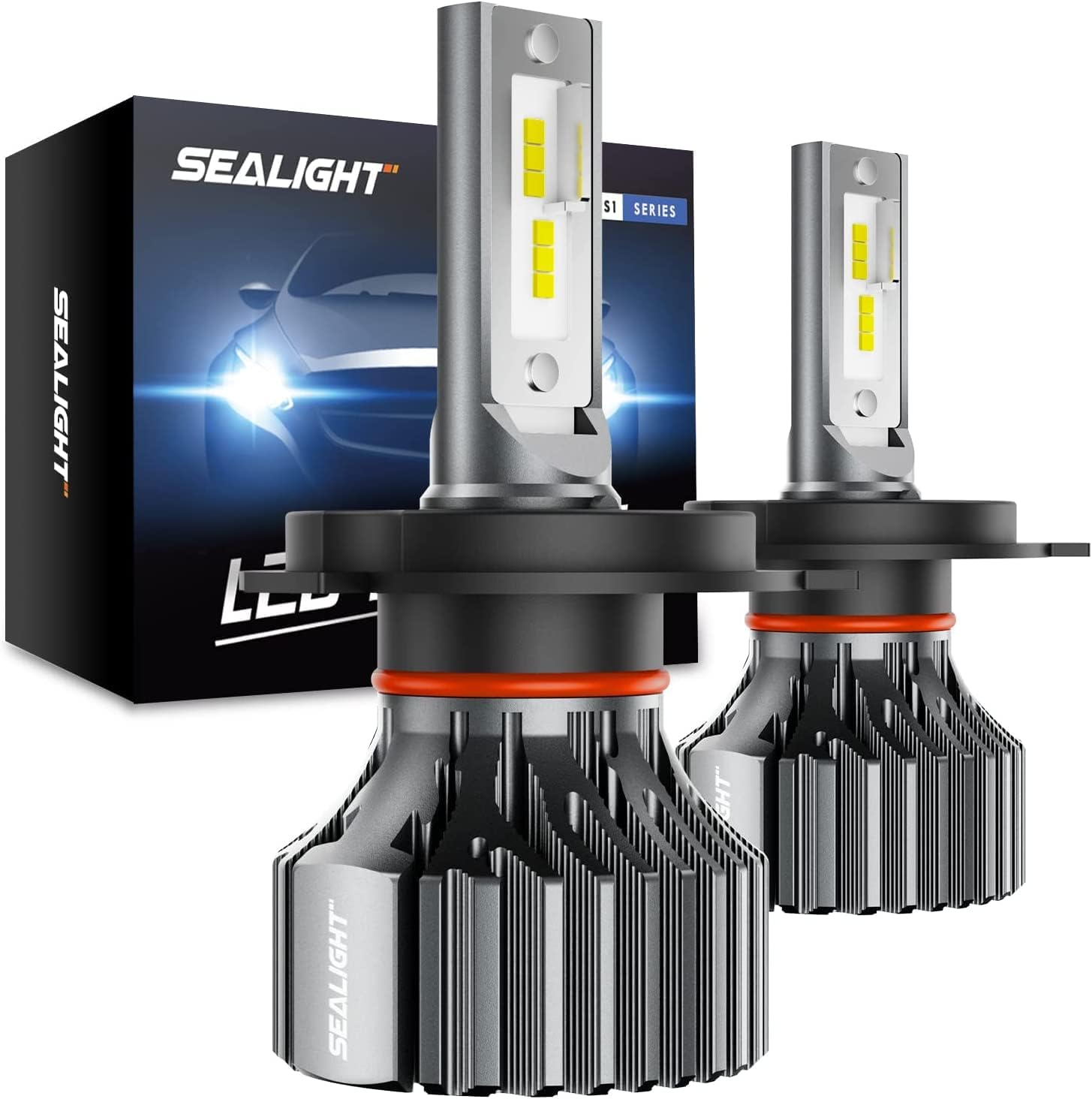 SEALIGHT H4 LED 600% più luminose Dual Beam Bianco