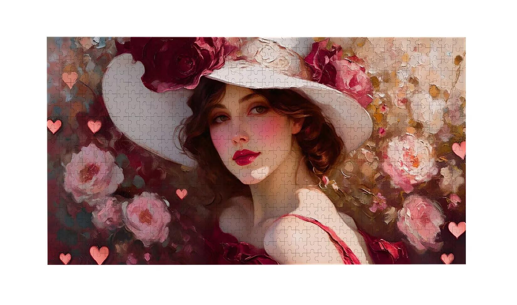 Puzzle para Adultos 1692 Piezas, Flores de mujer Puzzle, Difícil, Desafiante, Rompecabezas Encajan Perfectamente, Letras en la Parte Posterior, sin Polvo, Regalo para Personas Mayores (179x31cm) v-767