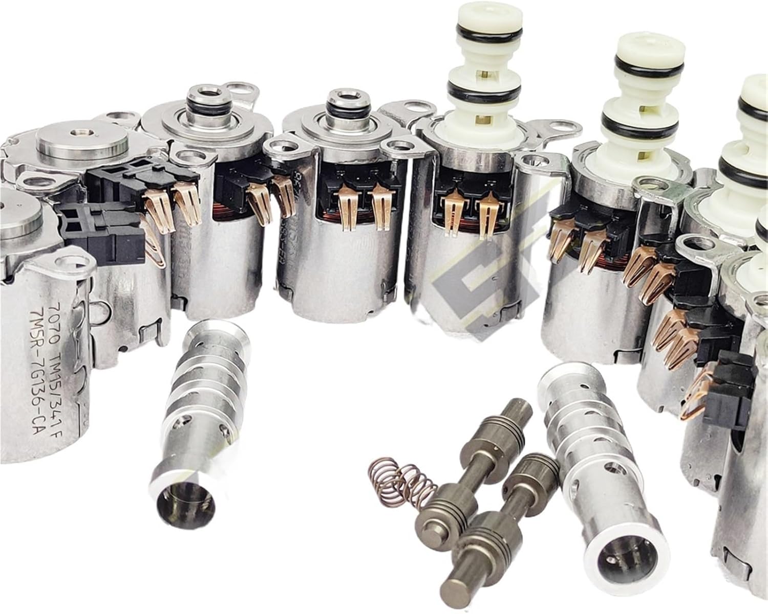 6DCT450 MPS6 Compatible For Genuine Transmission Shift Solenoid Kit + Body Plunger Compatible For Volvo Land Rover 6 Speed Transmission 1 Year Warran(Original and new)