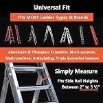Ladder Couvertures de protection pour gouttières & Toit, non-mariage, prévenir les éclisses & Dents, Couverture d'angle & Multi-positions Ladder Gardes accessoires