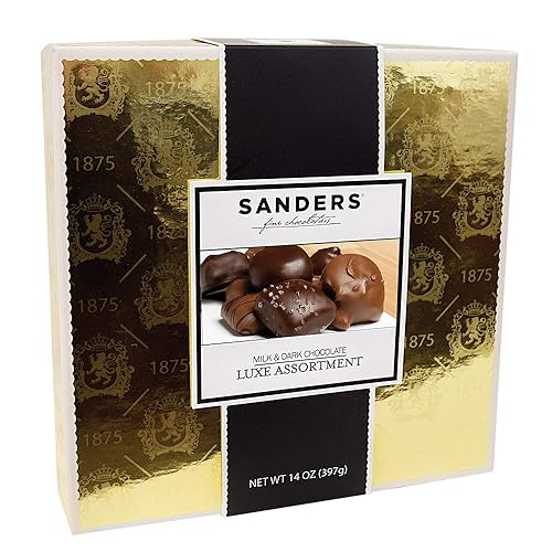 Miniatura 7 de Sanders Mini bocados de chocolate oscuro con sal marina y caramelo, 3.75 onzas, bolsa resellable