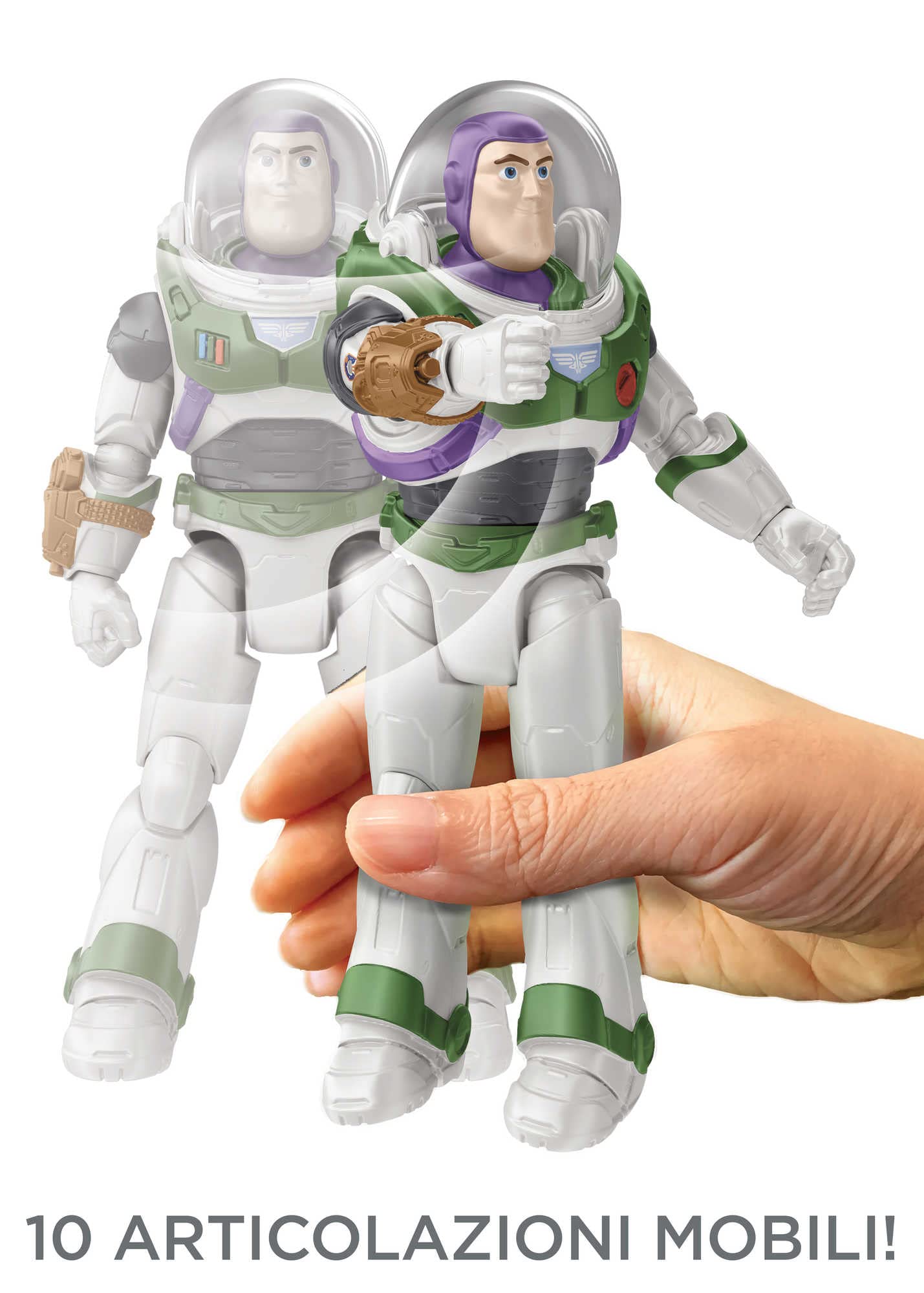 Buzz Lightyear Eroe in Missione Action Figure, da 12,7 cm, con jetpack, lanciamissili, 10 articolazioni mobili e dettagli autentici, Giocattolo per Bambini 4+ Anni, HHJ86