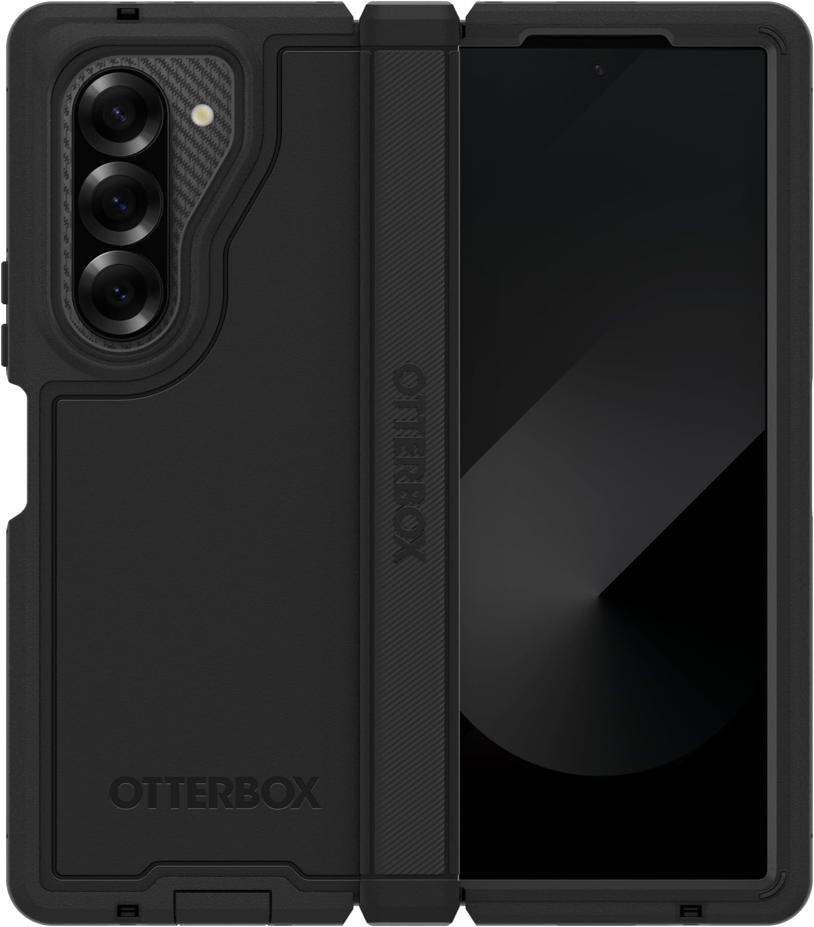 OtterBox Galaxy Z Fold6 Defender Series XT Case - Black, screenless, Rugged Hinge Protection, Lanyard Attachment, PowerShare and Wireless Charging Compatible