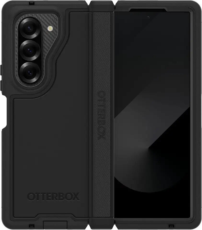 Otterbox Galaxy Z Fold6 Defender Series XT Case - Black, screenless, Rugged Hinge Protection, Lanyard Attachment, PowerShare and Wireless Charging Compatible