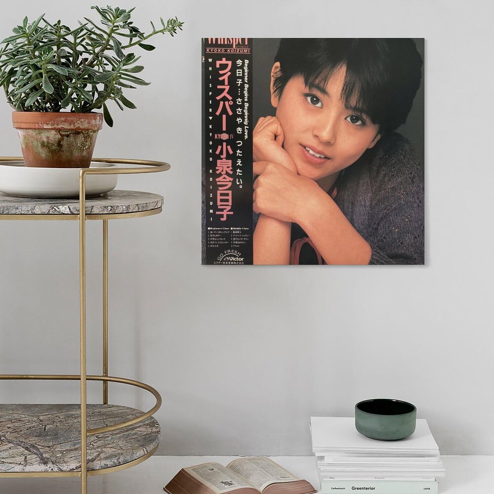 Amazon.co.jp: 小泉今日子俳優 歌手若い写真ポスター キャンバス 芸術