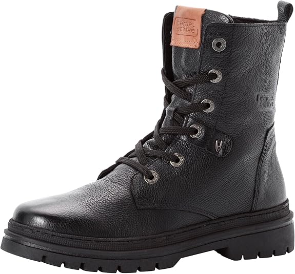 Bottes Mila Camel Active Pour Femme - Cuir Véritable Imperméable, Doublure Peau De Mouton, Semelle TR Antidérapante
