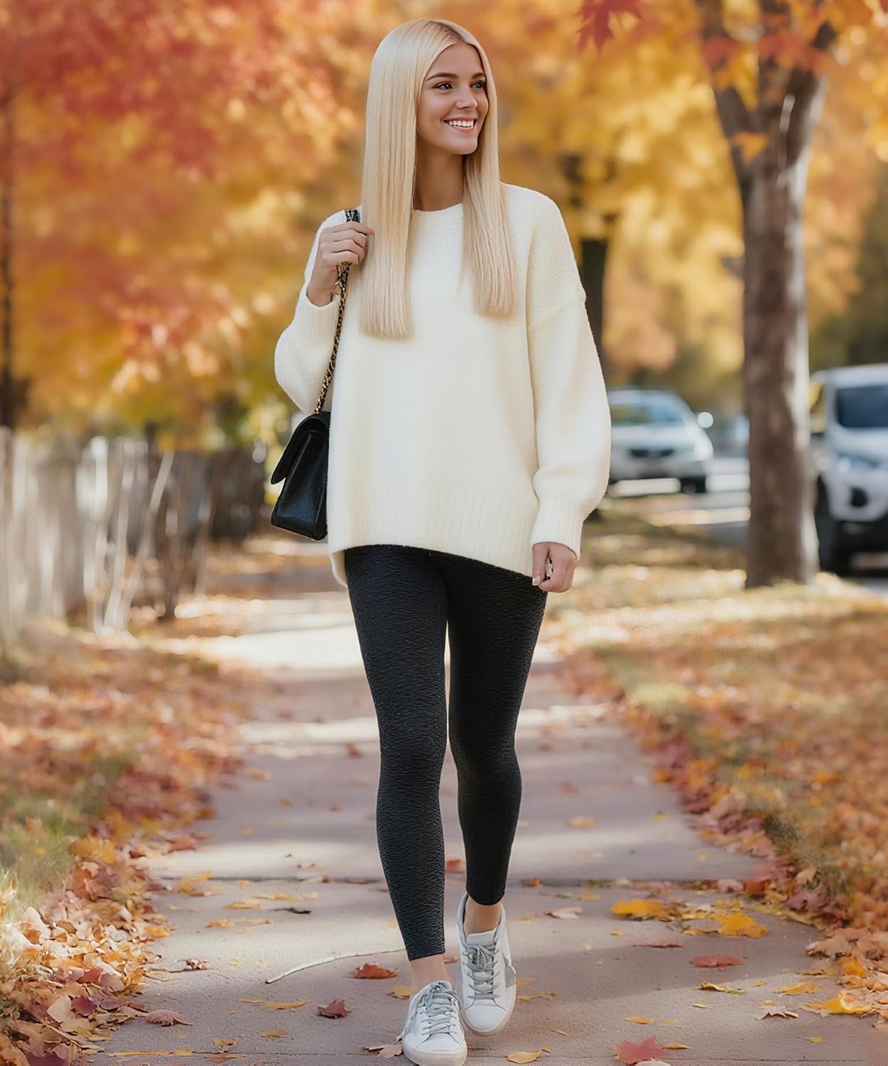 Women's Compression Leggings Butt Lifting Work Out Athletic Gym High Waist Tummy Control Stretchy with Pockets - Image 3