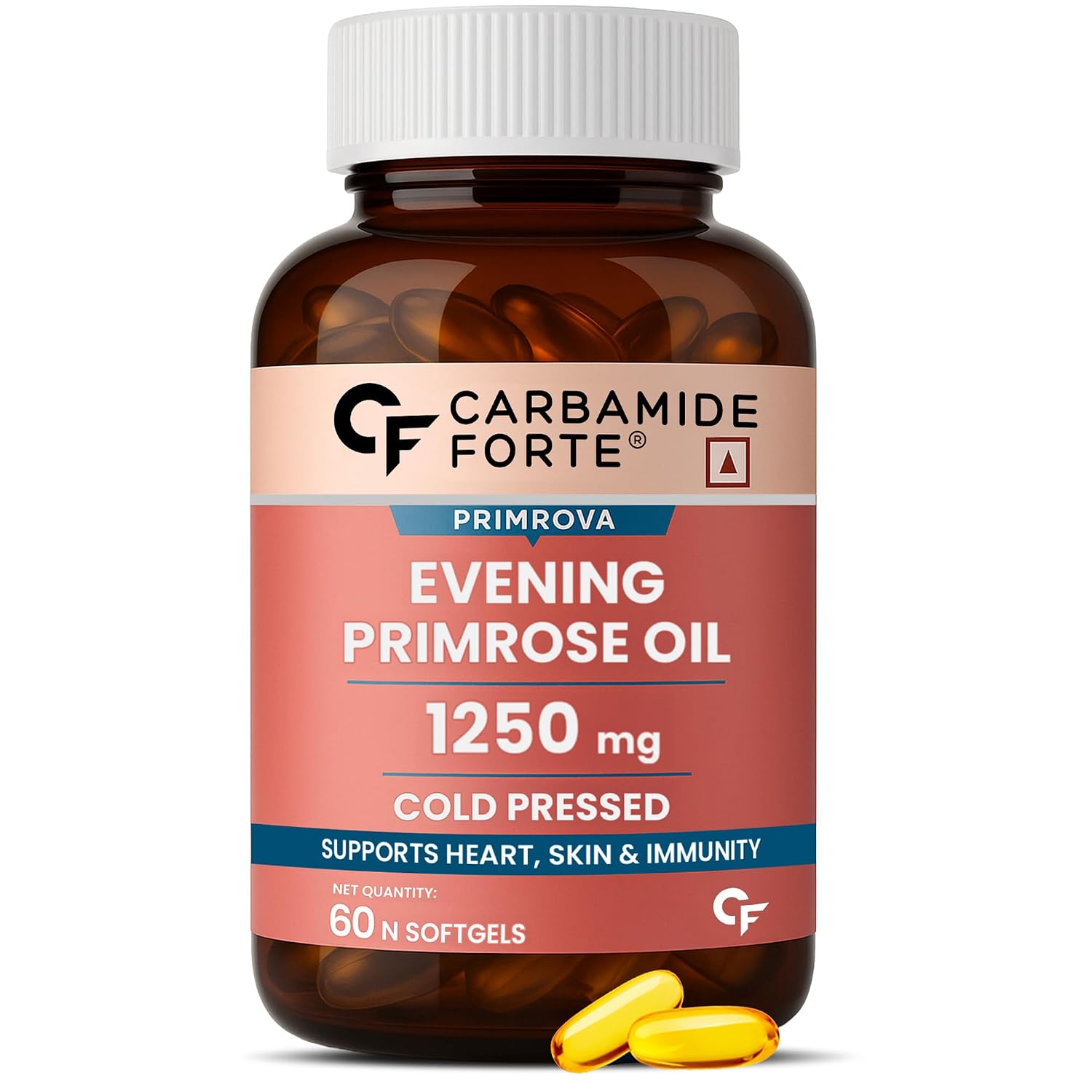 Carbamide Forte Evening Primrose Oil Capsules 1250mg For Women | Pure & Cold Pressed Primrose Oil Capsules | Evening Primr... - Review, Price and Buying Guide