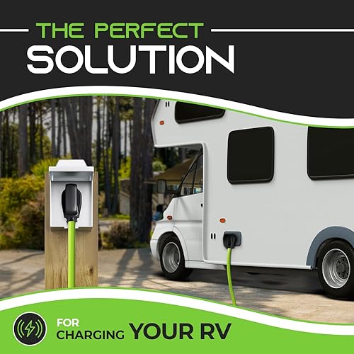 Miniatura 2 de GearIT Cable de extensión de 30 amperios para RV y automóvil, (15 pies), 3 clavijas, 125 voltios, 103 STW, calibre 10 AWG, 3 cables, NEMA TT-30P a