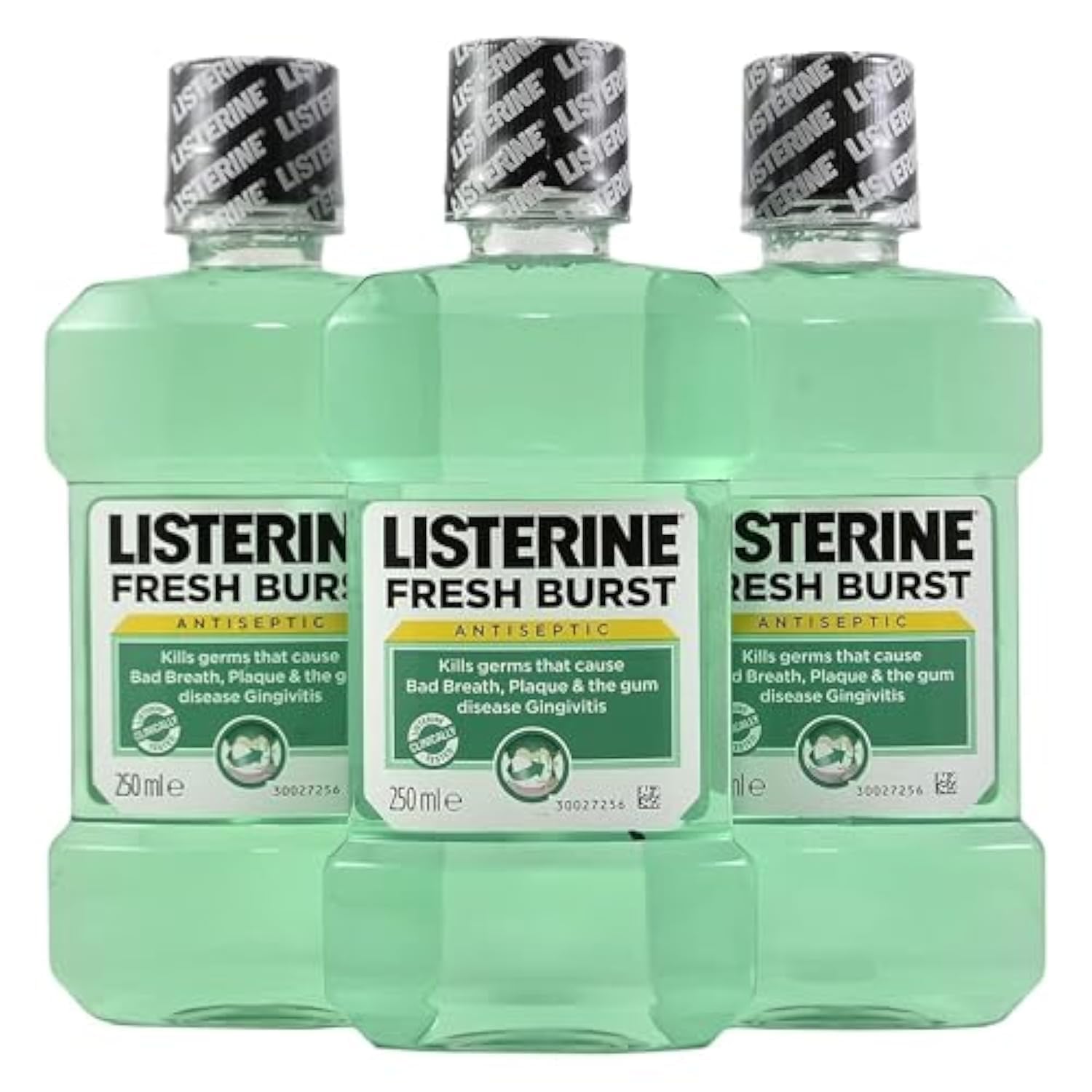 Fresh Burst Mouthwash - Pack of 3 Bottles (3 x 250 ml)