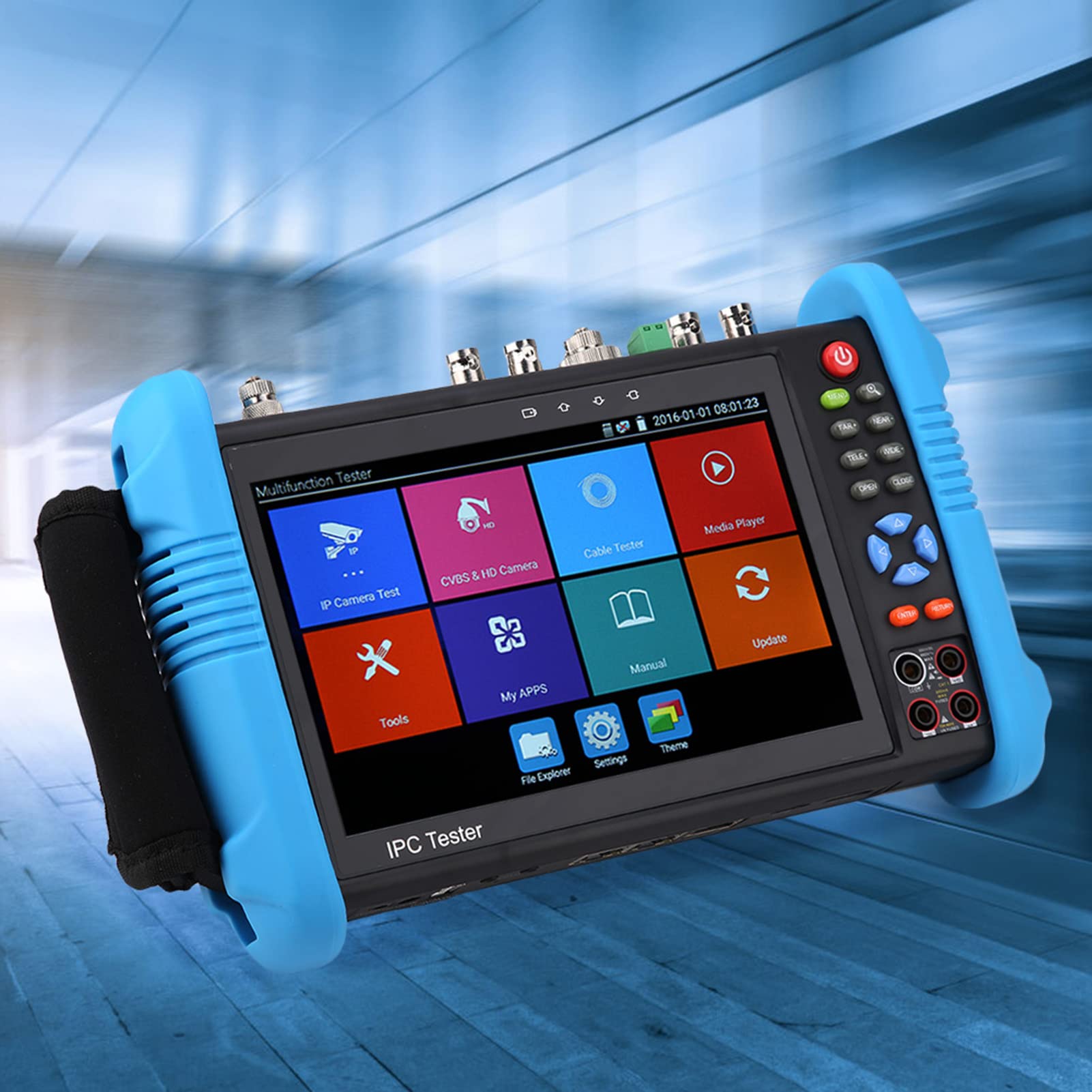 IP CCTV Tester Monitor, TVI CVI AHD CCTV Tester per l'installazione di telecamere di Sicurezza per Creare Report di Test(IPC-9800MOVTADHS-Plus, Regolamenti Europei)