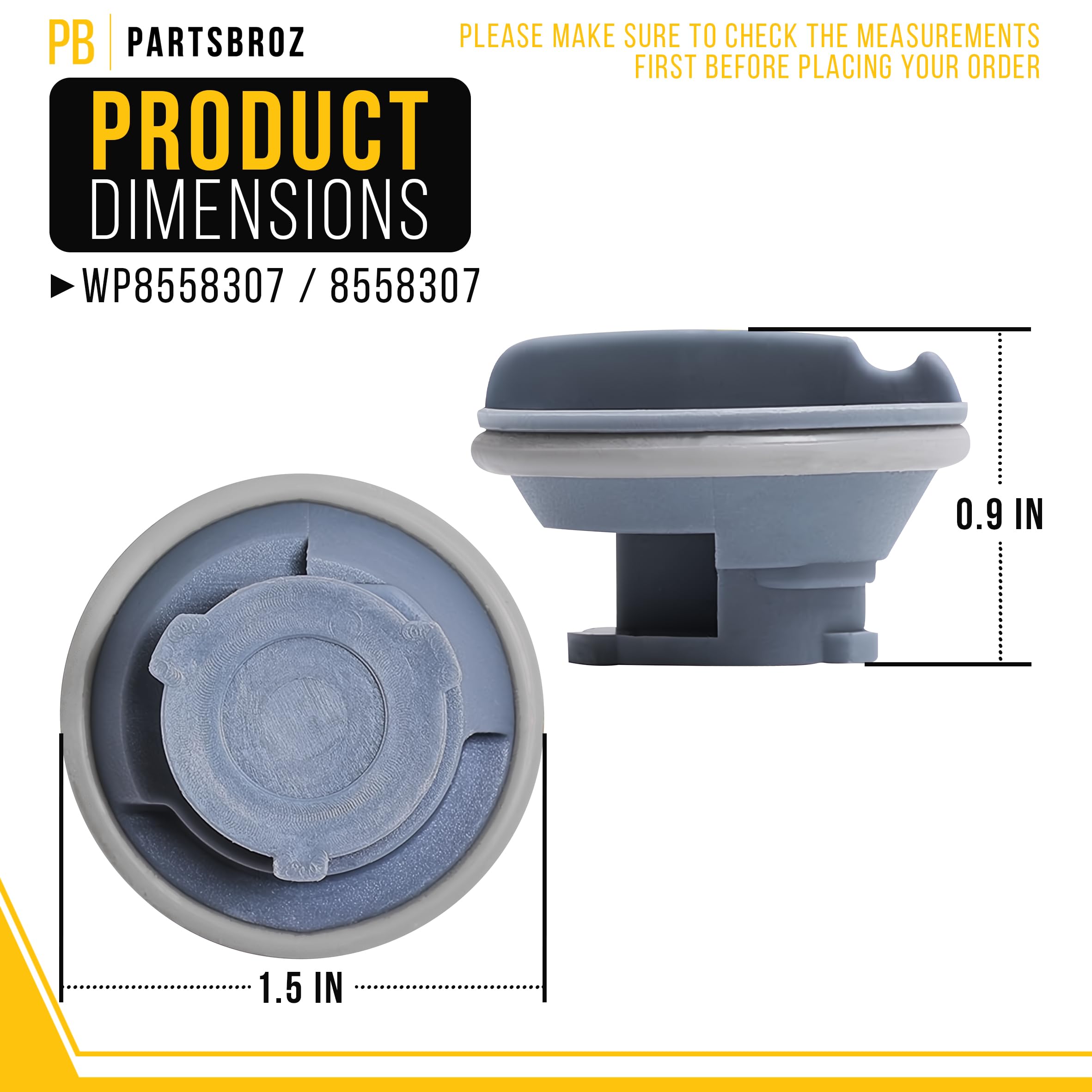 Amazon.com: WP8558307 8558307 Dishwasher Rinse Aid Dispenser Cap