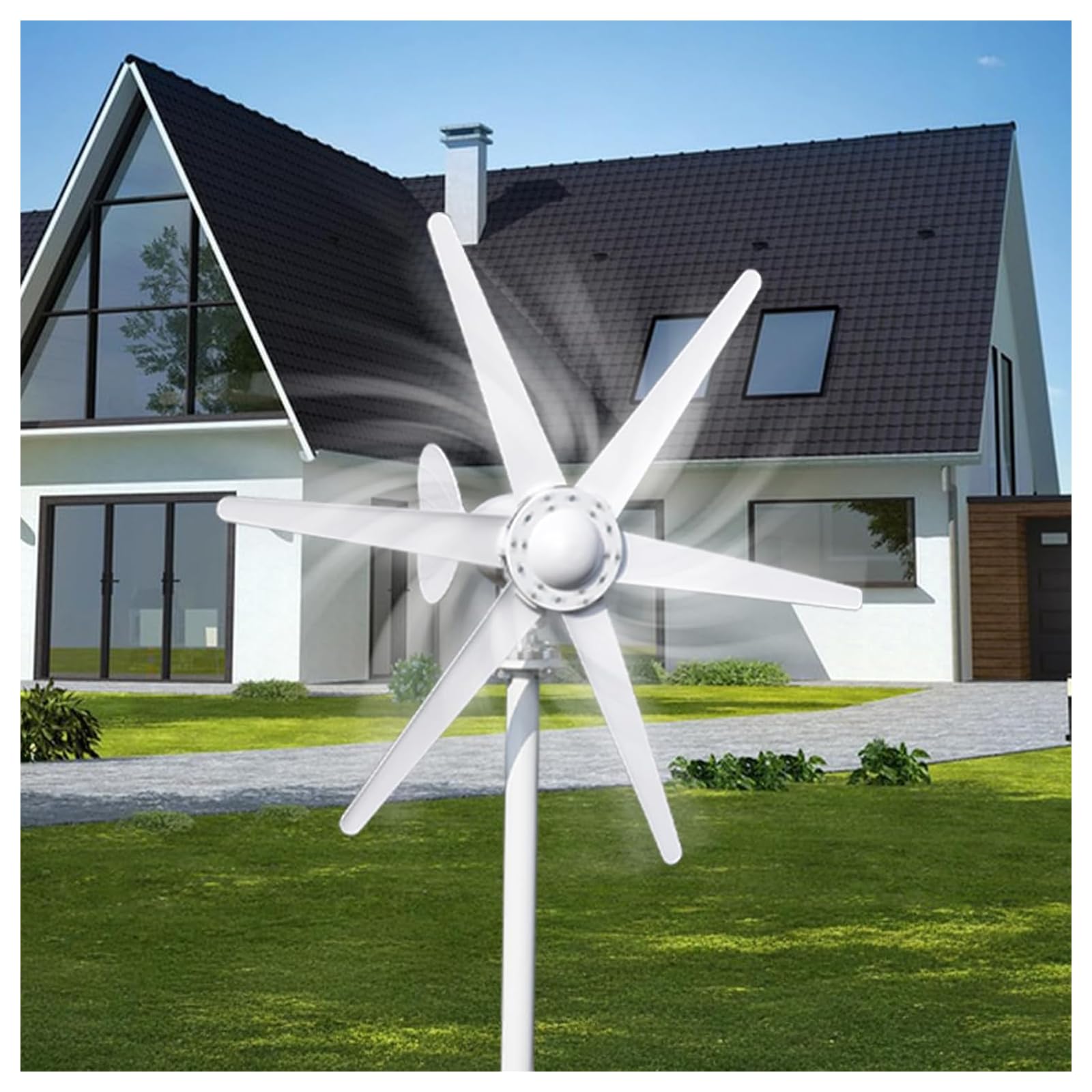 KUSOLE Wind turbine - Home mini windmill, hybrid solar and wind power generation kit 48V