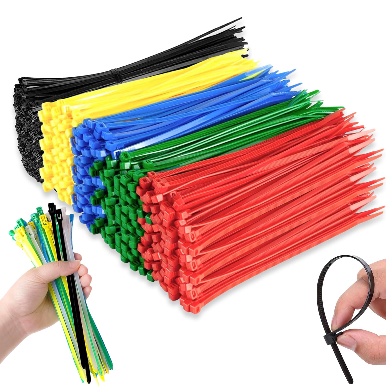 200 Pcs Cable Ties, Zip Ties