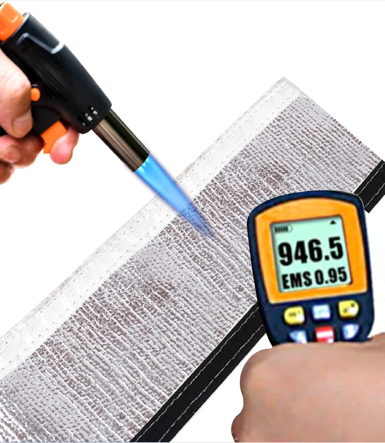 Heat Shroud Aluminized Sleeving Heat Shield fuel line wire heat sleeve for Ultimate Heat Protection Hose Wire Sleeving with 10PCS Stainless Steel Cable Metal Ties-Silve (1-1/2" I.D.x 10FT)