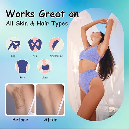 Miniatura 6 de Recambio de cera enrollable, cartuchos de cera de miel con toallitas, 10 unidades, kit de cera depilatoria para mujeres y hombres, kit de cera