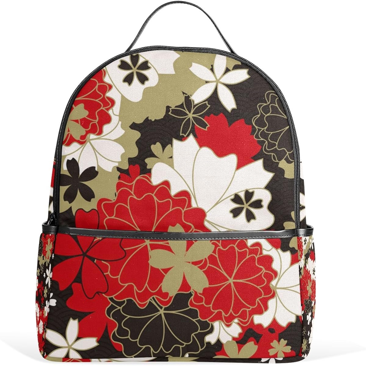 Mikyu リュックサック 高校生 リュック レディース おしゃれ 大容量 通学 バックパック 小学生 中学生 軽量 和柄 和風 花柄 赤 お洒落 旅行 山登り 遠足 短期出張 対応 プレゼント かわいい バッグ Mikyu リュックサック 高校生 リュック レディース おしゃれ 大容量 通学 バックパック 小学生 中学生 軽量 和柄 和風 花柄 赤 お洒落 旅行 山登り 遠足 短期出張 対応 プレゼント かわいい バッグ