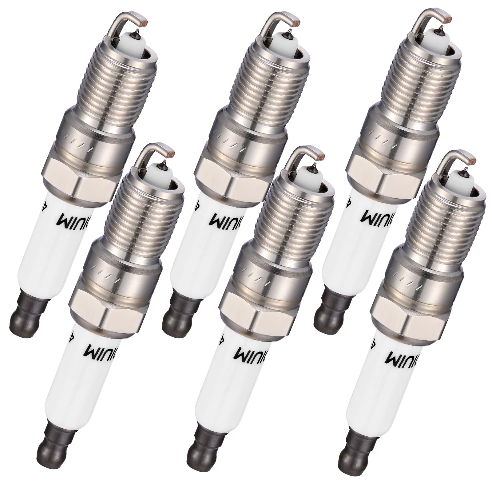 BDFHYK 41-962 Iridium Spark Plugs Compatible with Buick LaCrosse,Escalade CTS,Compatible with Chevy Avalanche Express Tahoe, Envoy Savana Sierra Yukon 4.8L 5.3L 6.0L V8 Replacement for 94567 Set of 6