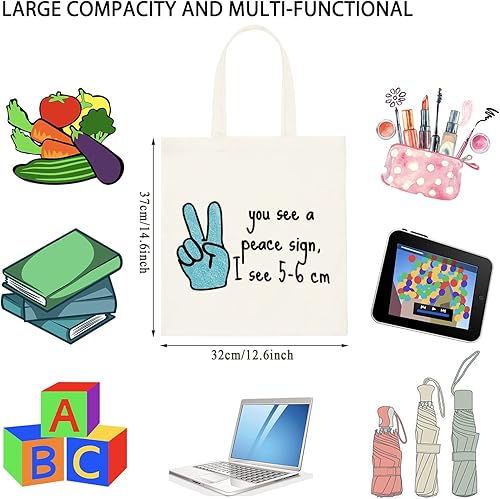 Miniatura 8 de TSOTMO Novedoso trabajo de parto y parto Enfermera Regalo You See A Peace Sign I See 2.0-2.4 in OBGYN Bolsa de maquillaje Bolsa de maquillaje,